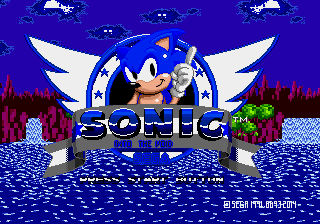 Sonic - Into The Void (v3.0) Title Screen